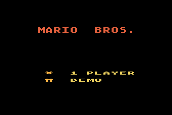 Mario Bros. Title Screen